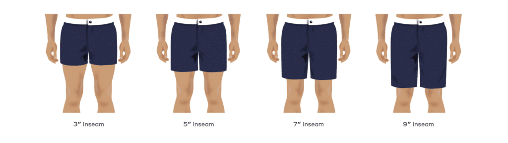 Swim Shorts Length Diagram Swim Shorts Length Diagram